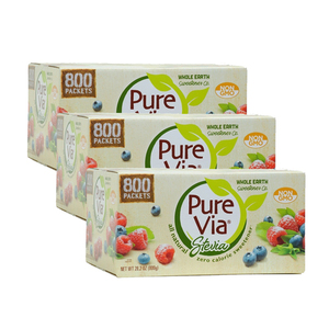 Pure Via Stevia Zero Calorie Sweetener 3 Pack (800g per pack)
