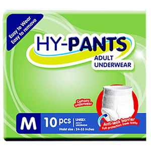 HY-PANTS Adult Underwear Medium 10's