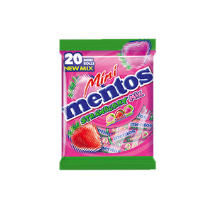 Mentos Mini Rolls Strawberry Mix 20's