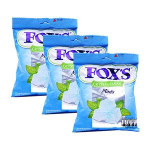 Fox's Crystal Clear Mint 3 Pack (90g per pack)