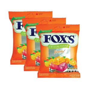 Fox's Crystal Clear Fruits 3 Pack (90g per pack)