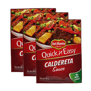 Del Monte Quick 'n Easy Caldereta Sauce 3 Pack (80g per Pack)