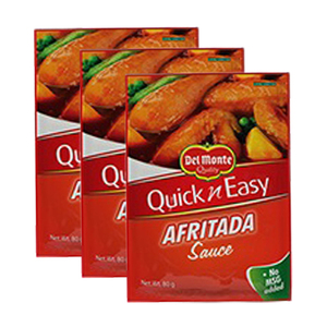 Del Monte Quick 'n Easy Afritada Sauce 3 Pack (80g per Pack)