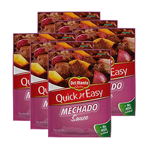 Del Monte Quick 'n Easy Mechado Sauce 6 Pack (80g per Pack)