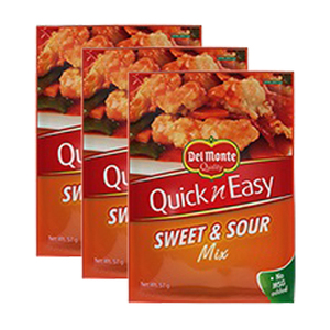 Del Monte Quick 'n Easy Sweet and Sour Mix 3 Pack (57g per Pack)