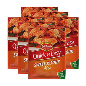 Del Monte Quick 'n Easy Sweet and Sour Mix 6 Pack (57g per Pack)