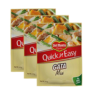 Del Monte Quick 'n Easy Gata Mix 3 Pack (40g per Pack)