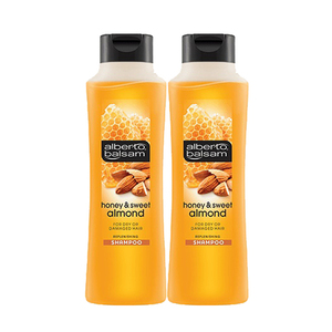 Alberto Balsam Honey & Sweet Almond Shampoo 2 Pack (350ml per Bottle)
