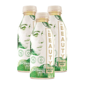 All Beauty Water Cucumber Aloe Skincare Drink 3 Pack (240ml per bottle)
