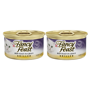 Purina Fancy Beef Feast in Gravy Grilled 2 Pack (85g per pack)