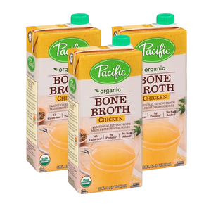 Pacific Organic Bone Broth Chicken 3 Pack (946ml per pack)
