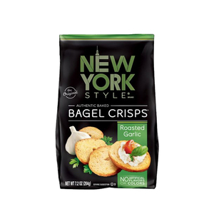 New York Style Bagel Crisps Roasted Garlic 204g