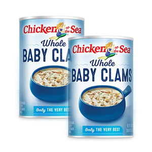 Chicken of the Sea Whole Baby Clams 2 Pack (283g per Can)