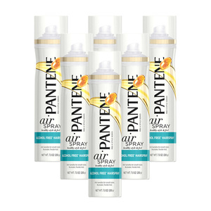 Pantene Pro-V Smooth Airspray Alcohol Free Hair Spray 6 Pack (200g per Bottle)