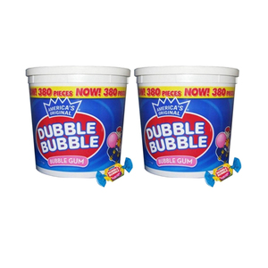 America's Original Dubble Bubble Gum 2 Pack (380's per pack)