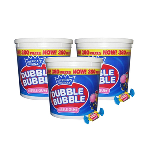 America's Original Dubble Bubble Gum 3 Pack (380's per pack)
