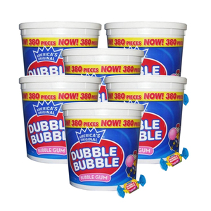 America's Original Dubble Bubble Gum 6 Pack (380's per pack)
