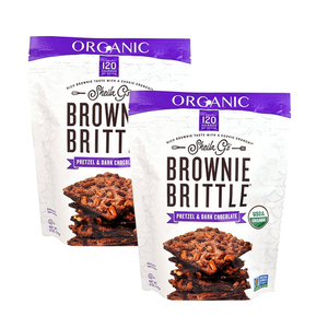 Sheila G's Organic Brownie Brittle Pretzel & Dark Chocolate 2 Pack (142g per pack)