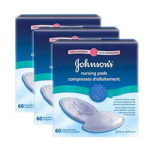 Johnson's Super Absorbent Nursing Pads 3 Pack (60's per Box)