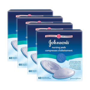 Johnson's Super Absorbent Nursing Pads 4 Pack (60's per Box)