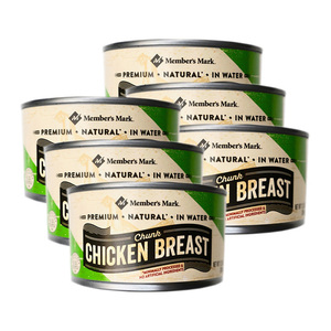 Member's Mark Chunk Chicken Breast in Water 6 Pack (354g per Can)