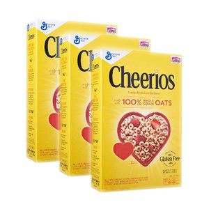 General Mills Cheerios 100% Whole Grain Oats 3 Pack (1.1kg per Box)
