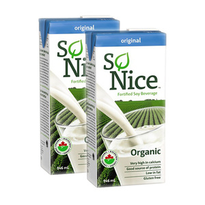 So Nice Original Organic Soy Milk 2 Pack (946ml per Box)