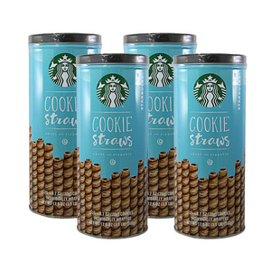 Starbucks Cookie Straws 4 Pack (500g per Can)