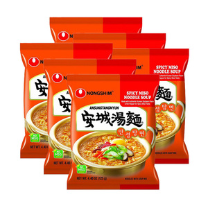 Nongshim Ansungtangmyun Noodle Soup 6 Pack (125g per Pack)
