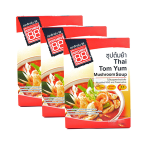 Kitchen 88 Thai Tom Yum Mushroom Soup 3 Pack (1.3kg per pack)