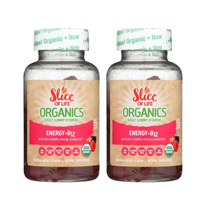 Slice Of Life Organic Energy Boost B12 Plus Gummy Vitamin 2 Pack (120's per pack)