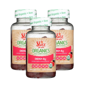 Slice Of Life Organic Energy Boost B12 Plus Gummy Vitamin 3 Pack (120's per pack)