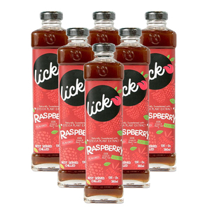 Lick Raspberry Flavored Iced Tea 6 Pack (380ml per pack)