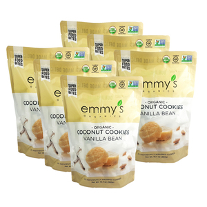 Emmy's Organics Coconut Cookies 6 Pack (380g per pack)