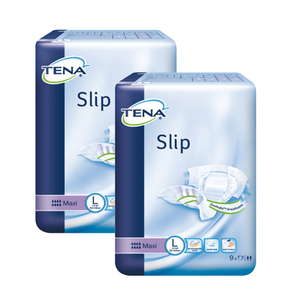 Tena Slip Maxi Diaper Large 2 Pack (9's per pack)