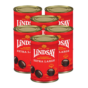 Lindsay Extra Large Black Olives 6 Pack (170g per pack)