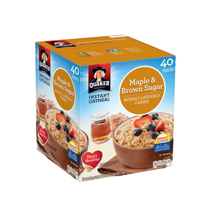 Quaker Maple and Brown Sugar Instant Oatmeal 40ct