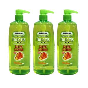 Garnier Fructis Sleek and Shine Pump Shampoo 3 Pack (1.18L per pack)