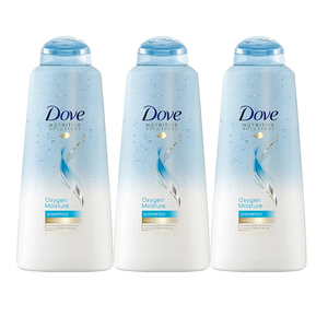 Dove Oxygen Moisture Shampoo 3 Pack (603.3ml per pack)
