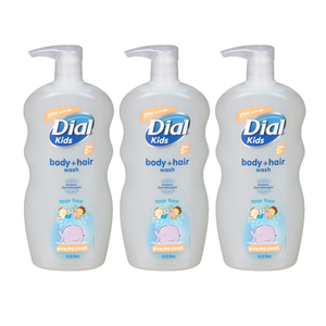 Dial Kids Body + Hair Wash Peachy Clean 3 Pack (709ml per pack)