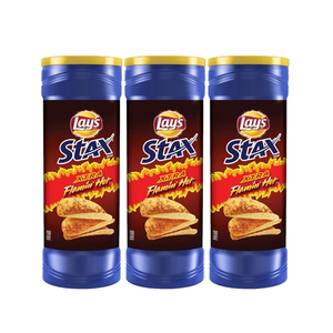 Lays Stax Xtra Flamin Hot Potato Chips 3 Pack (156g per pack)