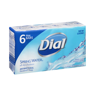 Dial Spring Water Bar Soap 6's