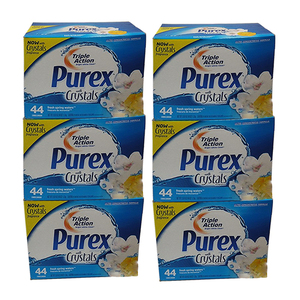 Purex Triple Action with Crystals Powder Detergent 6 Pack (1.1kg per pack)