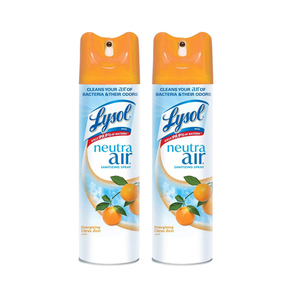 Lysol Neutra Air Citrus Sanitizing Spray 2 Pack (473ml per pack)