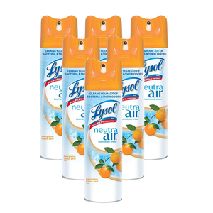 Lysol Neutra Air Citrus Sanitizing Spray 6 Pack (473ml per pack)
