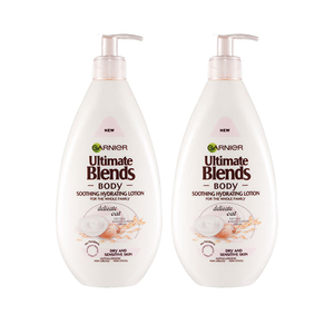 Garnier Ultimate Blends Soothing Hydration Body Lotion 2 Pack (400ml per pack)