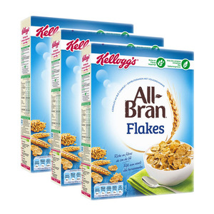 Kellogg's All-Bran Flakes Cereal 3 Pack (750g per Box)