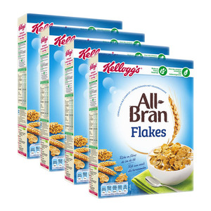 Kellogg's All-Bran Flakes Cereal 4 Pack (750g per Box)