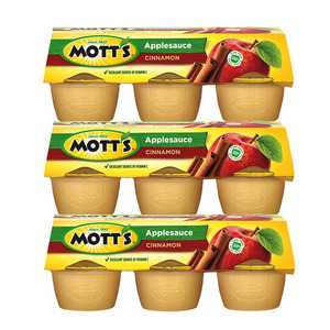 Mott's Applesauce Cinnamon 3 Pack (6x113g per Pack)