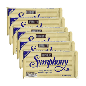 Hershey's Symphony Giant Almonds & Toffee Milk Chocolate Bar 6 Pack (192g per pack)
